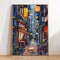 Japanese Wall Art Tokyo Rainy Night Poster Cityscape Canvas Print For Modern Home Decor 29