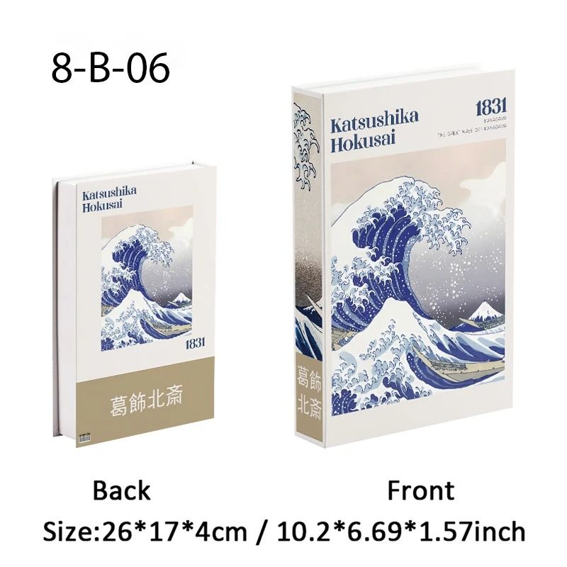 Decorative Book Storage Box Lucky Cat Japanese Home Decor Hidden Storage Book 24