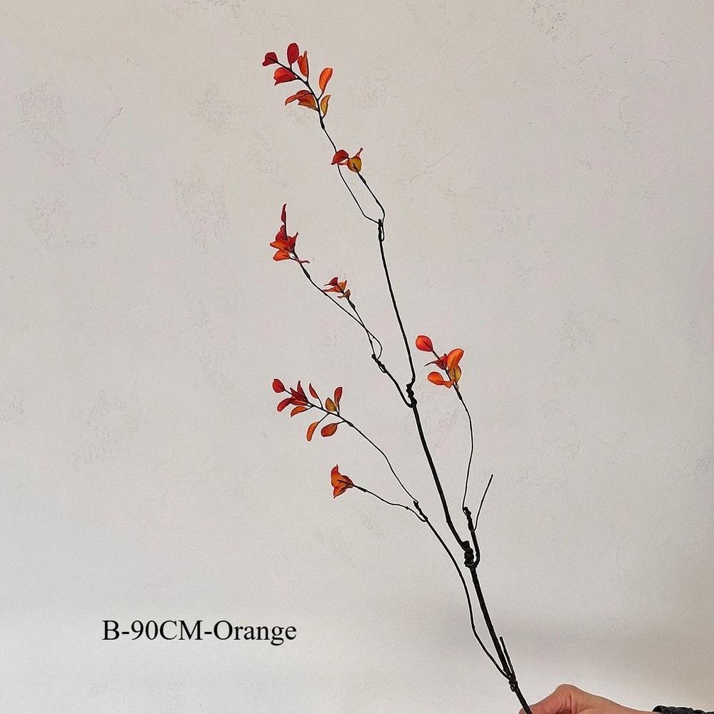 Artificial Autumn Branches Faux Fall Stems Chinese Style Vase Filler Decor 2
