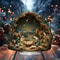 Nativity Scene Ornament Acrylic Christmas Nativity Centerpiece Christian Table Decor 12