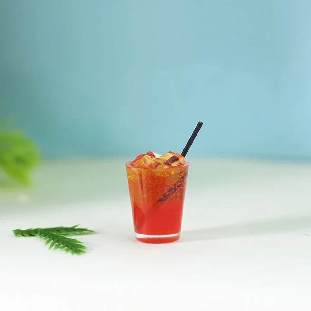 Miniature Cocktail Drinks Dollhouse Accessories 1 12 Scale Miniature Bar Set Decor 1