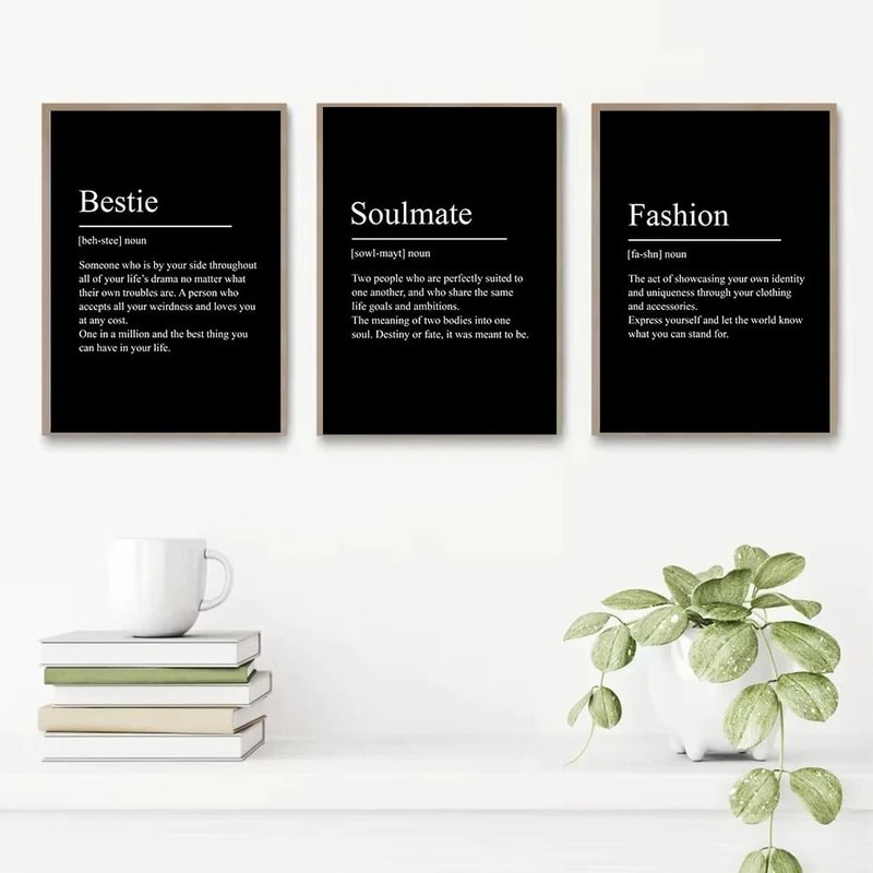 Motivational Wall Art Inspirational Quote Poster Minimalist Typography Canvas Print 0