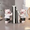 Cute Bear Bookend Decor Cream Style Resin Book Holder For Shelf And Home Display 3