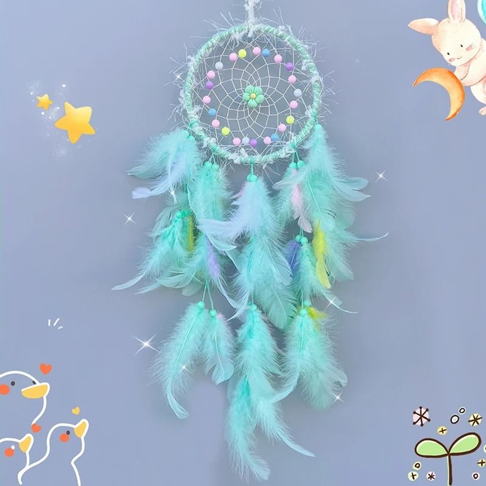 Handmade Dream Catcher Wind Chime Hanging Decor Boho Wall Pendant For Bedroom And Home 8