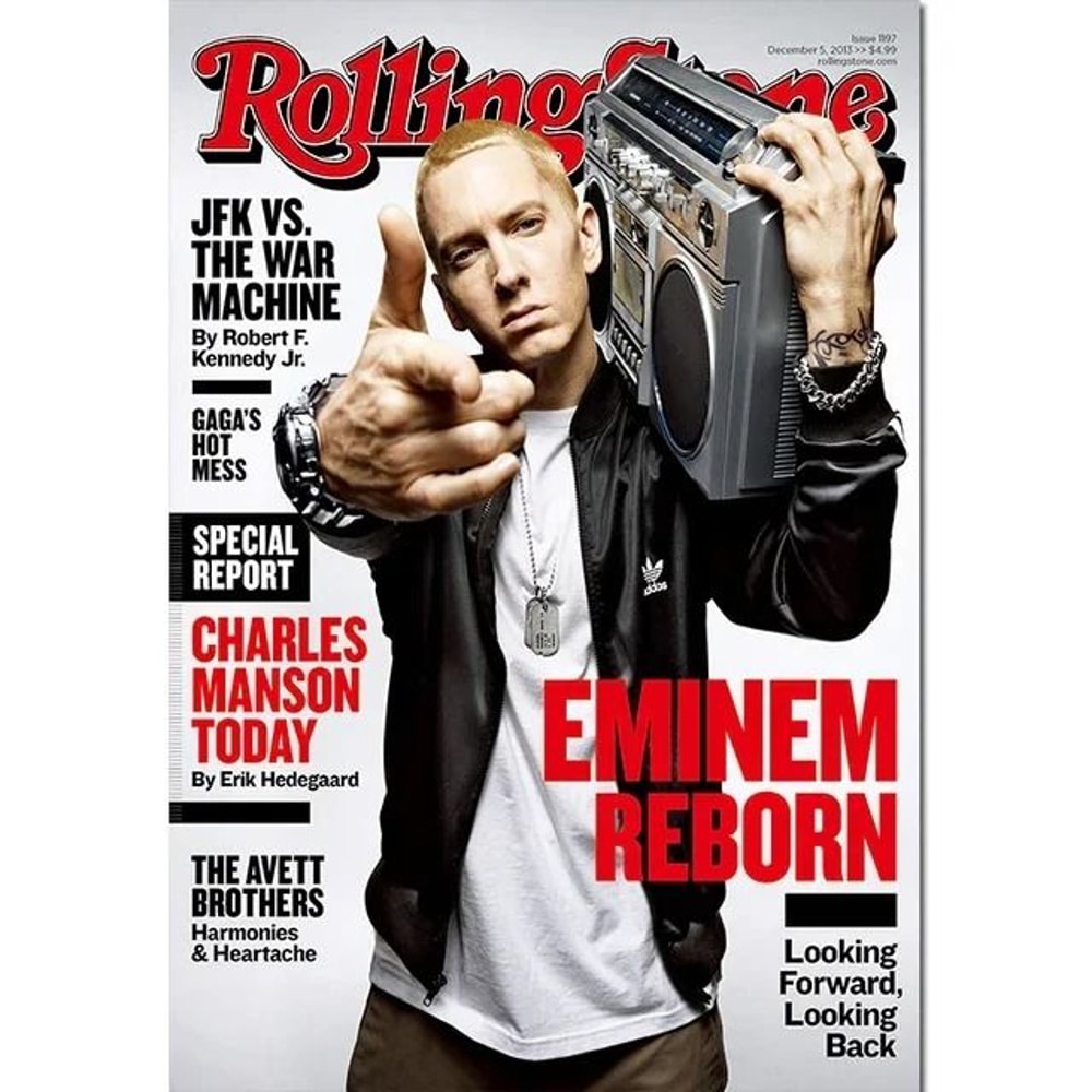 Eminem Rapper Canvas Wall Art Music Poster Print For Bedroom And Living Room Decor 2