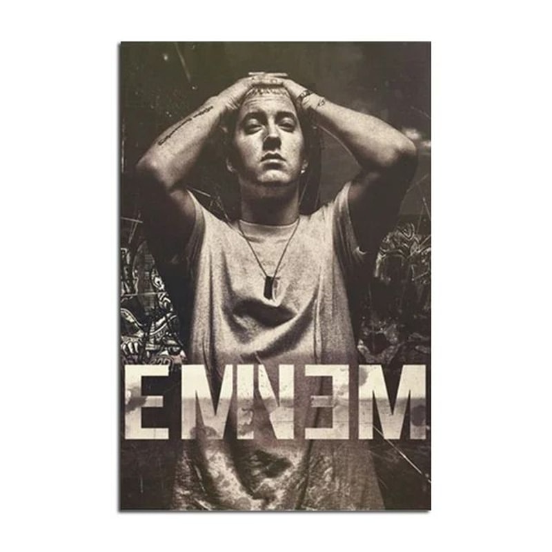 Eminem Rapper Canvas Wall Art Music Poster Print For Bedroom And Living Room Decor 8