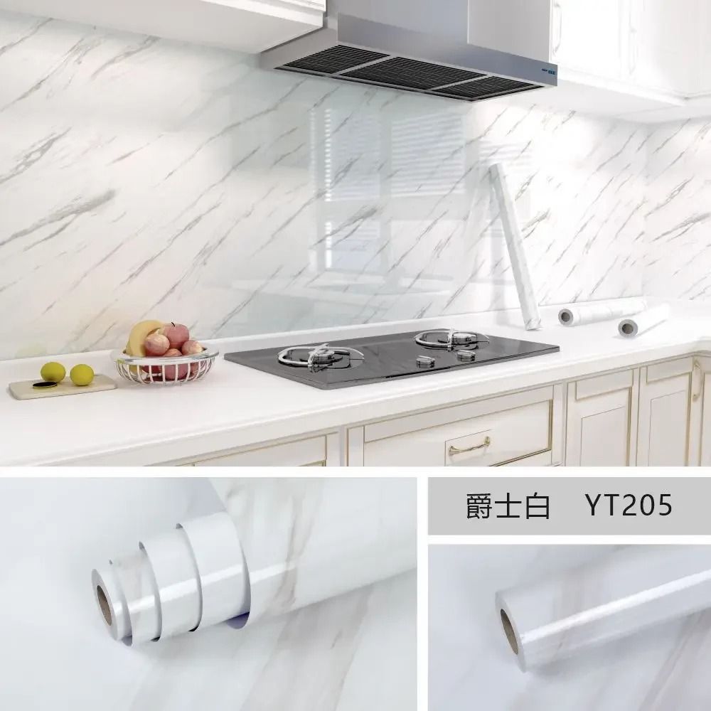 Marble Self Adhesive Wallpaper Waterproof Oil Proof Contact Paper For Kitchen Countertops And Walls 3