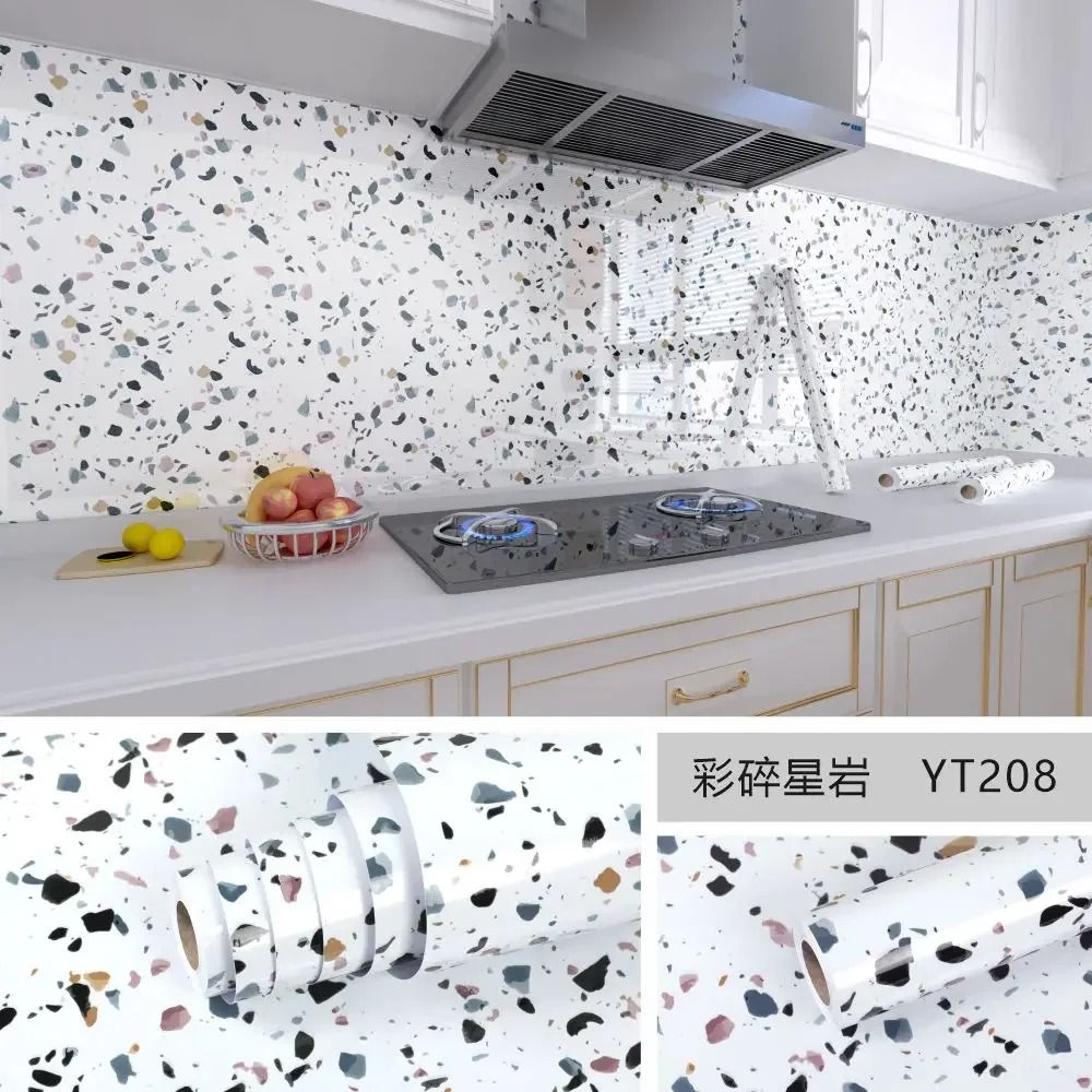 Marble Self Adhesive Wallpaper Waterproof Oil Proof Contact Paper For Kitchen Countertops And Walls 5