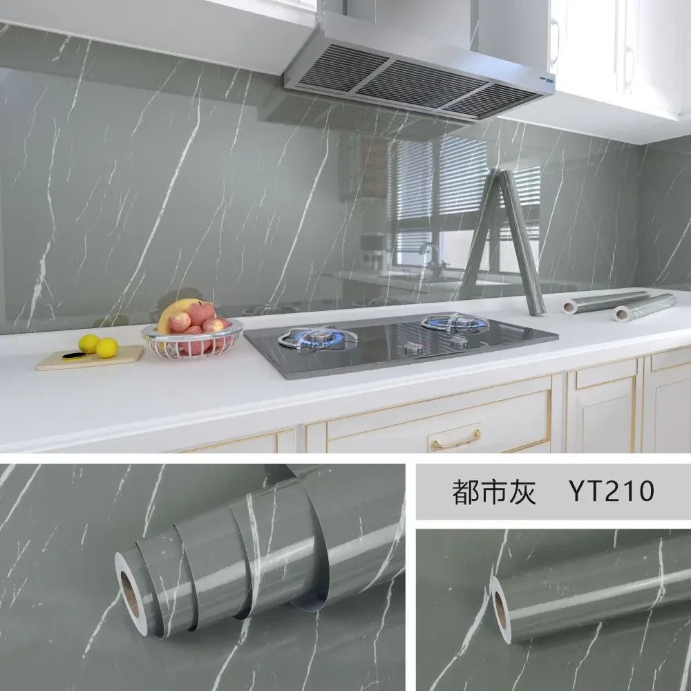 Marble Self Adhesive Wallpaper Waterproof Oil Proof Contact Paper For Kitchen Countertops And Walls 7