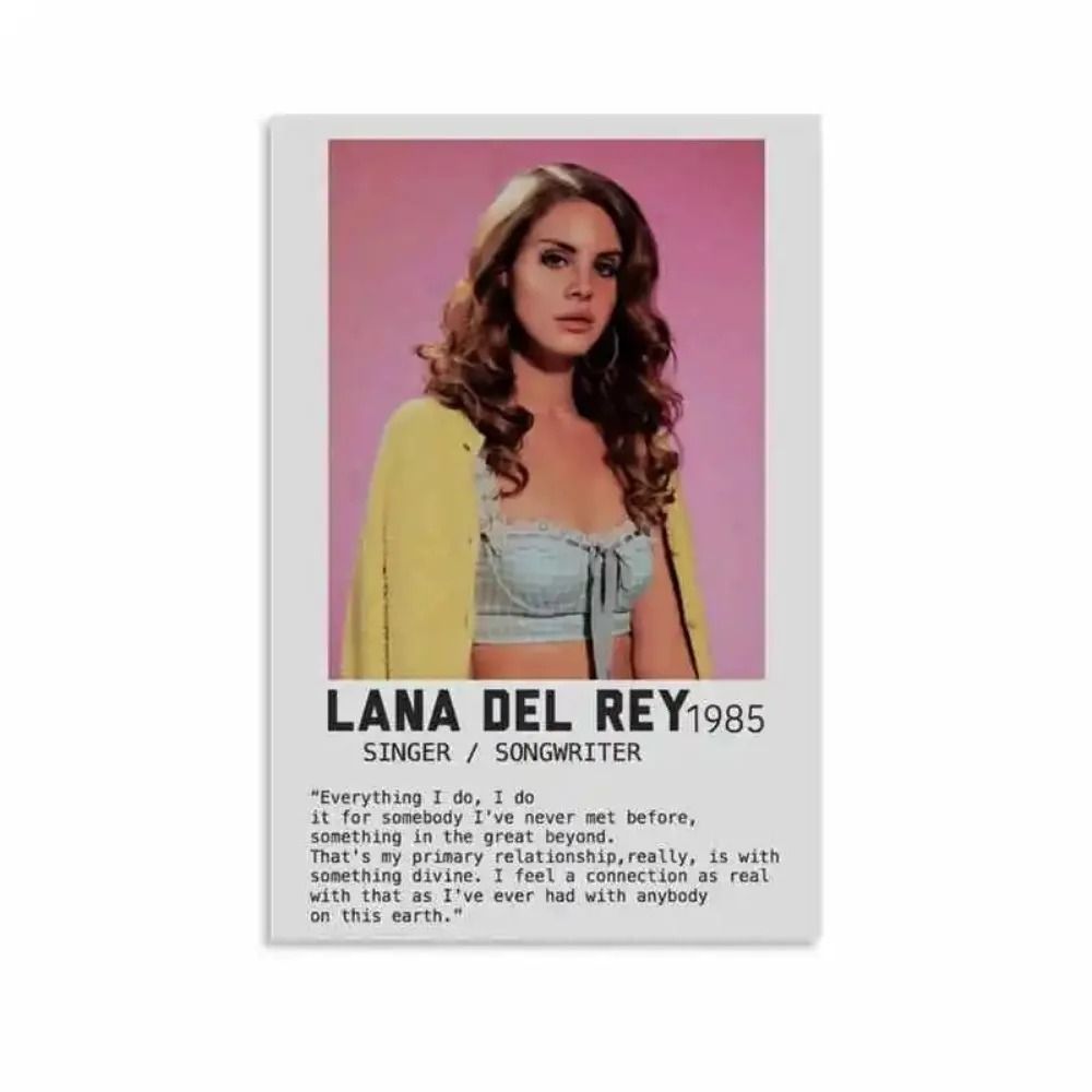 Lana Del Rey Canvas Wall Art Aesthetic Music Poster Print For Bedroom And Room Decor 3
