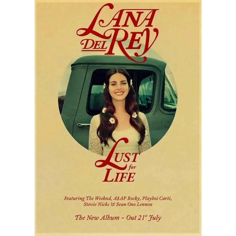 Lana Del Rey Canvas Wall Art Aesthetic Music Poster Print For Bedroom And Room Decor 5