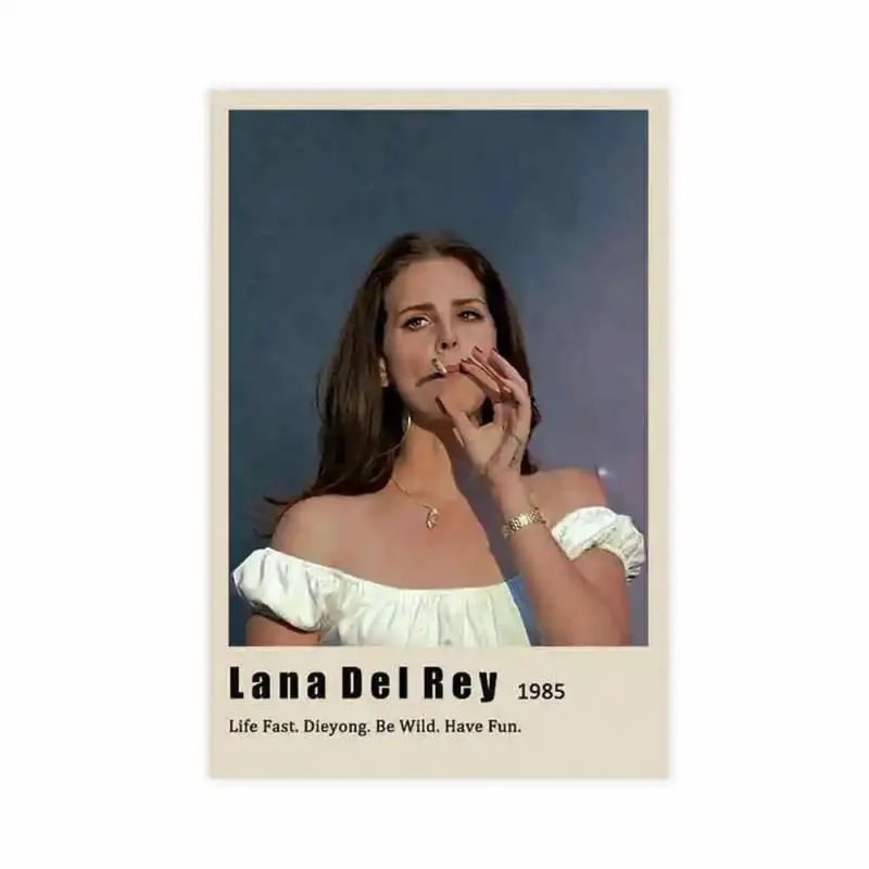 Lana Del Rey Canvas Wall Art Aesthetic Music Poster Print For Bedroom And Room Decor 9