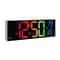 Large LED Digital Wall Clock With Remote RGB Display Temperature And Alarm For Home 1