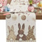 Easter Bunny Table Runner Linen Farmhouse Spring Table Decor For Dining Table 0