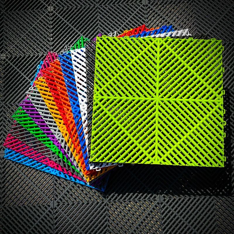 Interlocking Garage Floor Tiles Portable Vented Outdoor Event Flooring 14
