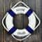 Mediterranean Style Lifebuoy Wall Decor Nautical Coastal Hanging Ornament 0