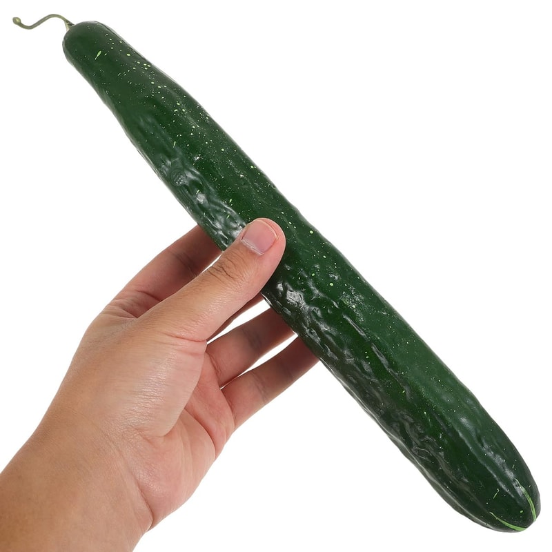 Realistic Fake Cucumber Decor Set Artificial Vegetables Props For Kitchen Display 1