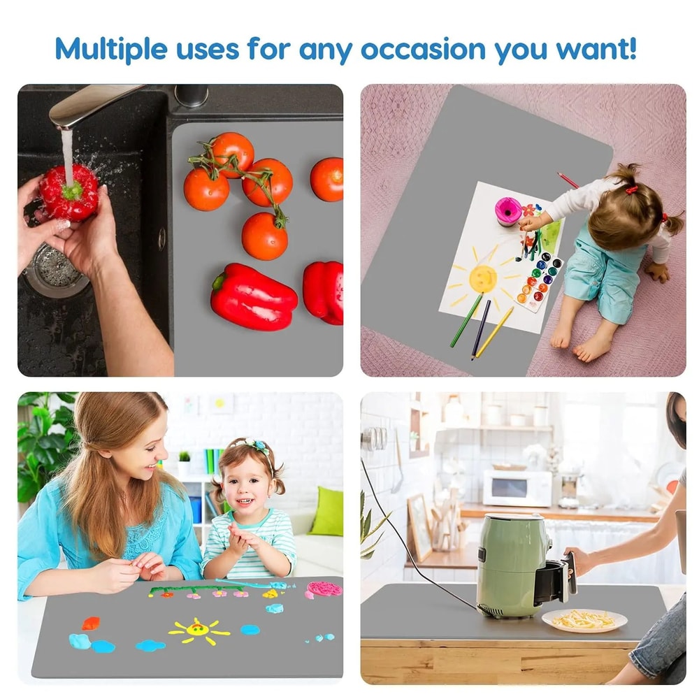 Large Kitchen Table Mat Heat Resistant Waterproof Oil Proof Countertop Protector 6