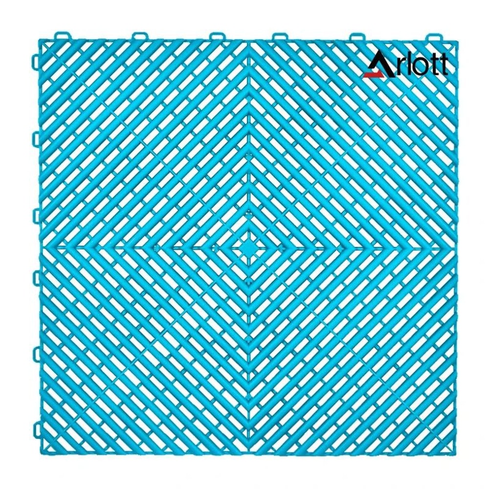 Interlocking Garage Floor Tiles Modular Drainage Car Wash Plastic Flooring 13