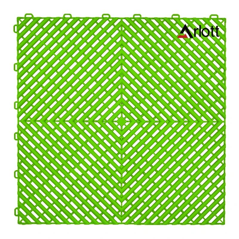Interlocking Garage Floor Tiles Modular Drainage Car Wash Plastic Flooring 10