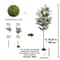 Tall Artificial Olive Tree Branch Realistic Indoor Modern Home Decor Plant 7