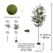 Tall Artificial Olive Tree Branch Realistic Indoor Modern Home Decor Plant 7