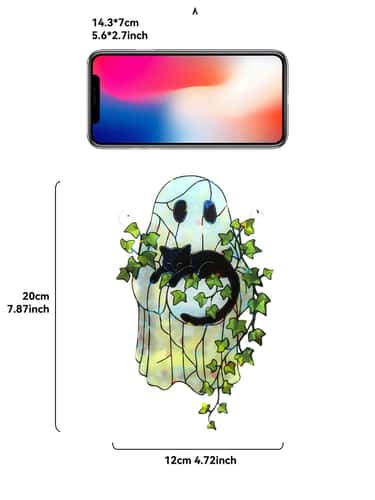 Cute Halloween Ghost Suncatcher Acrylic Window Hanging Ornament Decor