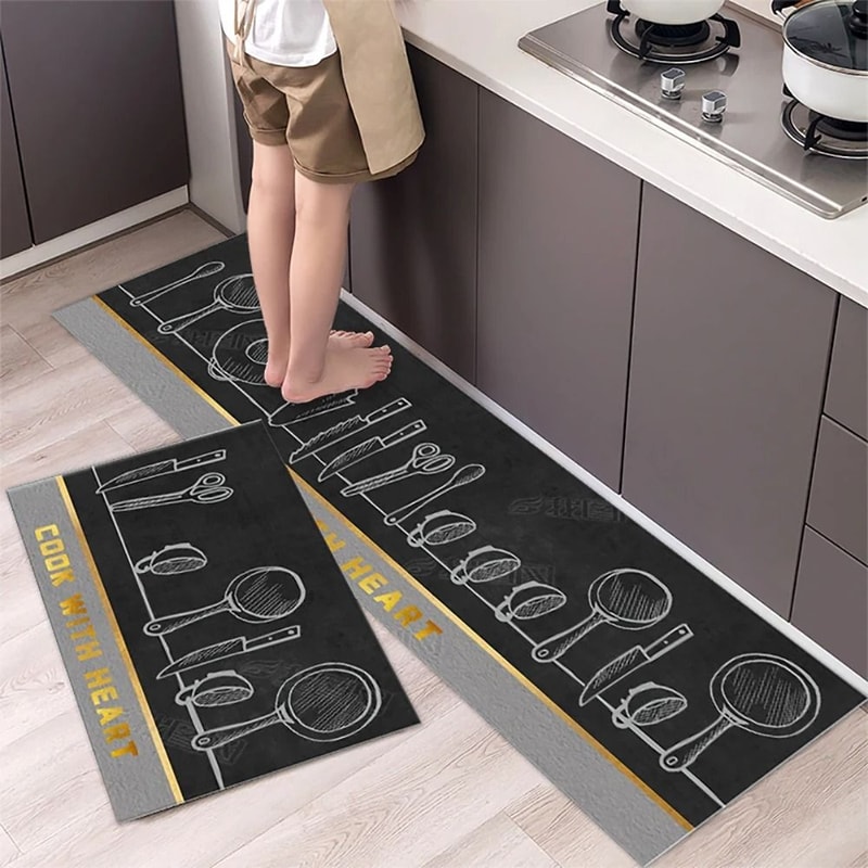 Soft Washable Non Slip Floor Mat Long Kitchen Bedside Runner Rug 14