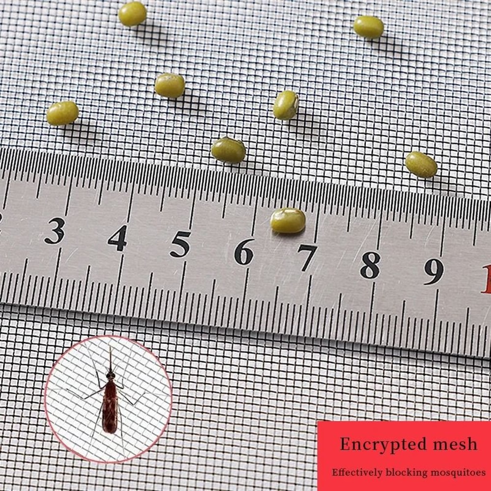 Self Adhesive Mosquito Window Screen Custom Size Insect Proof Window Net 5