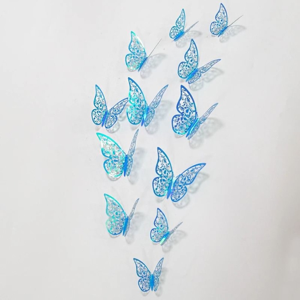 3D Mirror Butterfly Wall Stickers Elegant DIY Wall Decor For Living Room And Events 0