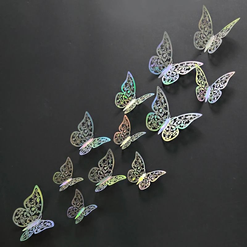 3D Mirror Butterfly Wall Stickers Elegant DIY Wall Decor For Living Room And Events 14