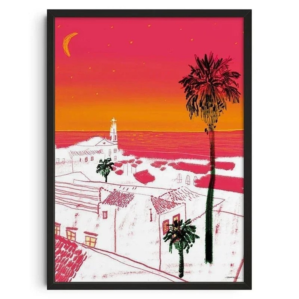 Mid Century Abstract Japanese Art Prints Vintage Canvas Wall Decor Posters 1