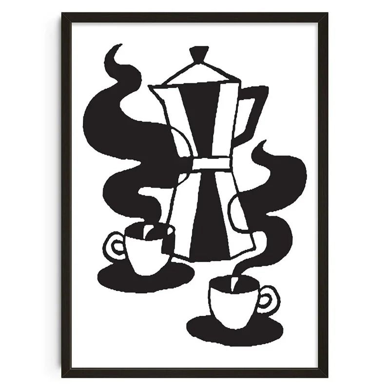 Mid Century Abstract Japanese Art Prints Vintage Canvas Wall Decor Posters 7