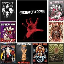 system of a down music album canvas poster rock band wall art decor