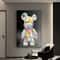 Cute Bear Graffiti Canvas Painting Pop Art Street Wall Decor 5