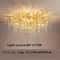 Luxury Gold Crystal Chandelier LED Modern Lighting Fixture 11