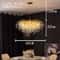 Luxury Gold Crystal Chandelier LED Modern Lighting Fixture 1
