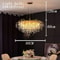 Luxury Gold Crystal Chandelier LED Modern Lighting Fixture 2