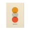 Abstract Bauhaus Wall Art Orange Geometric Canvas Poster Decor 27