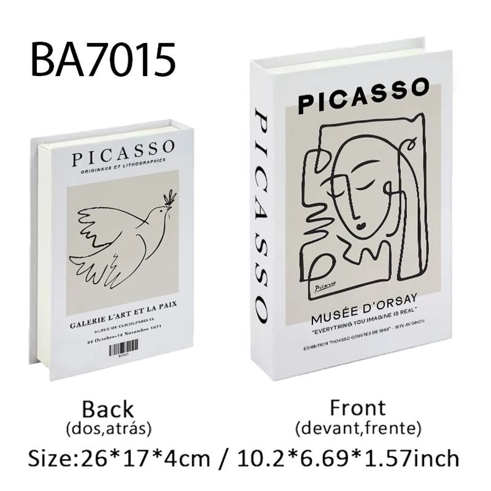 Luxury Decorative Fake Books Coffee Table Storage Box Decor Set 1