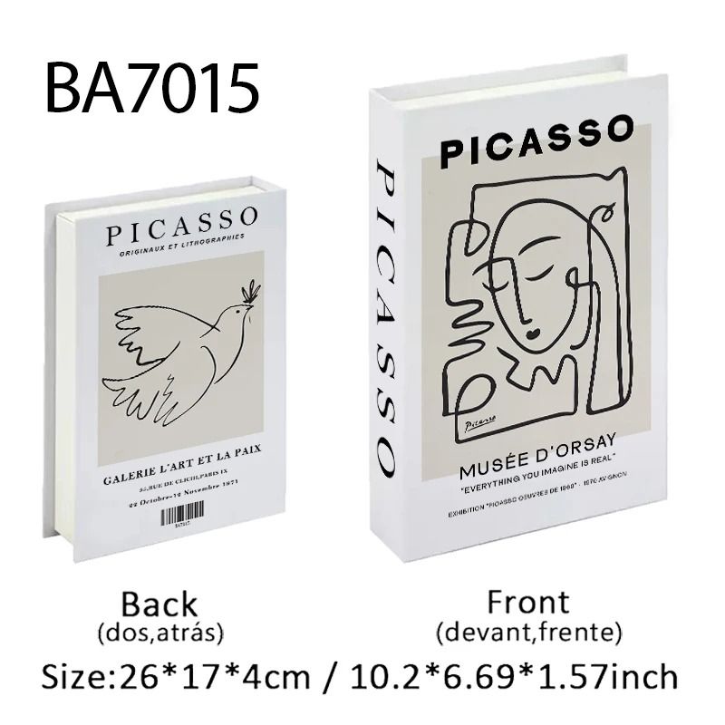 Luxury Decorative Fake Books Coffee Table Storage Box Decor Set 1