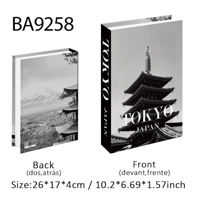 Luxury Decorative Fake Books Coffee Table Storage Box Decor Set 13