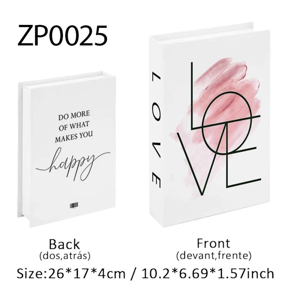 Luxury Decorative Fake Books Coffee Table Storage Box Decor Set 18