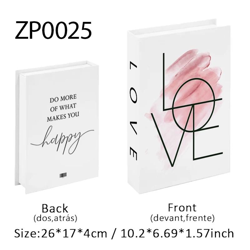 Luxury Decorative Fake Books Coffee Table Storage Box Decor Set 18