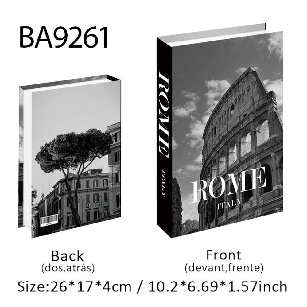 Luxury Decorative Fake Books Coffee Table Storage Box Decor Set 5