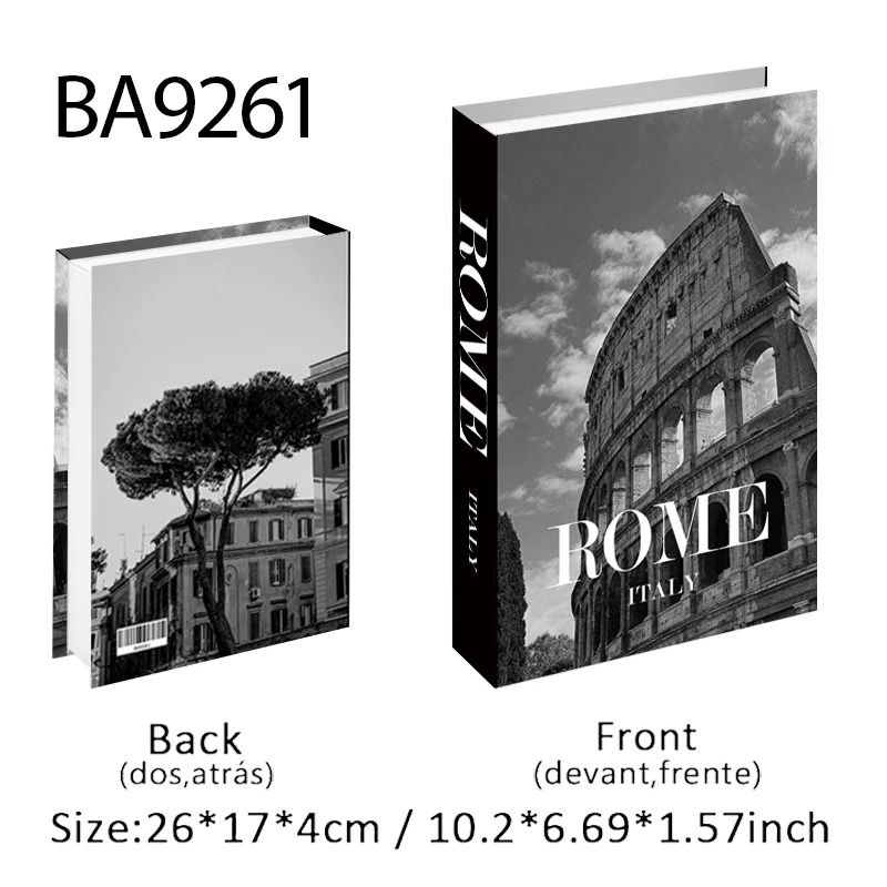 Luxury Decorative Fake Books Coffee Table Storage Box Decor Set 5