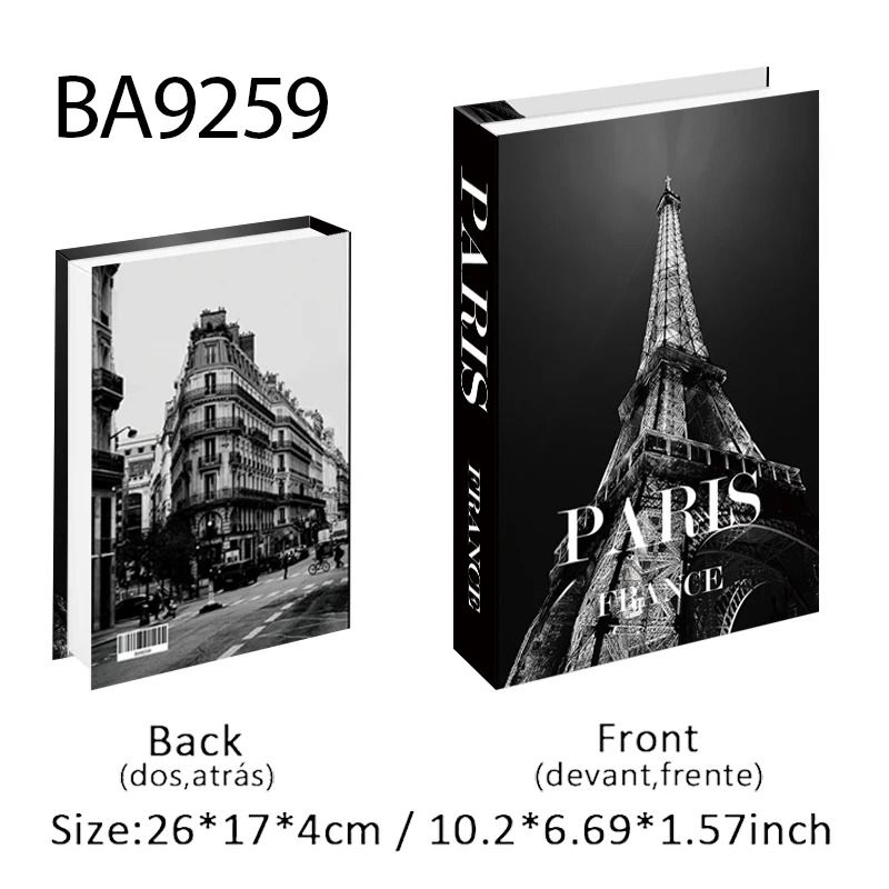 Luxury Decorative Fake Books Coffee Table Storage Box Decor Set 21