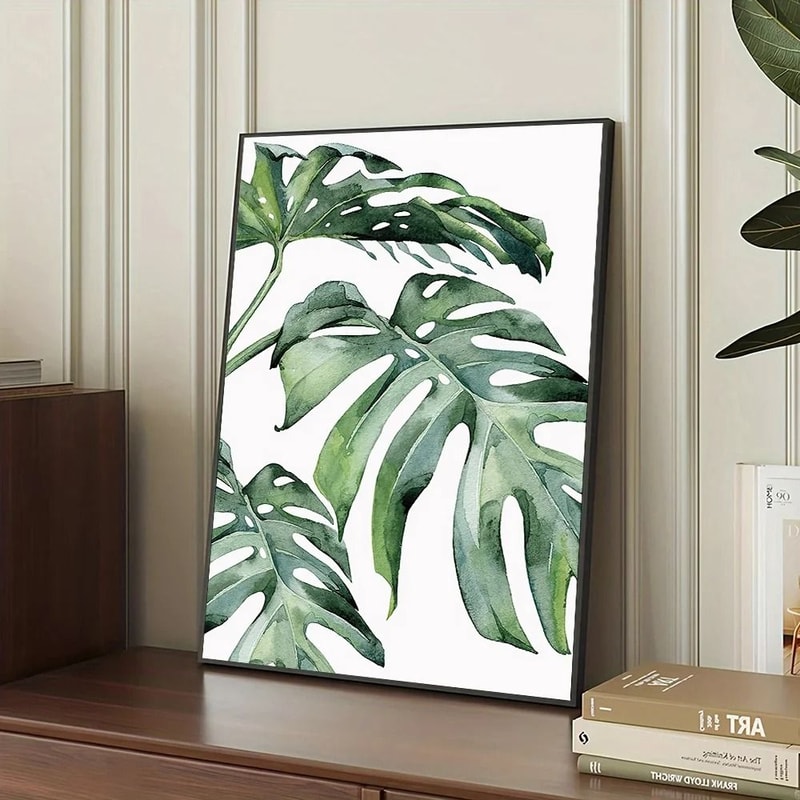 Botanical Canvas Wall Art Tropical Leaf Prints Green Plant Decor 10