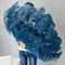 Large Ostrich Feather Fan Folding Dance Performance Stage Prop 21