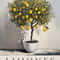 Vintage Olive Tree And Lemon Canvas Poster Botanical Wall Art Print 12
